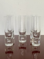 Set 5 Bicchieri MCM KOSTA BODA PIPPI BY WALTER HICKMAN 18 cm Svezia Anni ‘70
