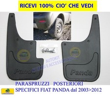 PARASPRUZZI POSTERIORI COMPATIBILI con PANDA 169 4X4 dal 2003 2011 PARASCHIZZI