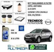 TAGLIANDO FILTRI E 6 LT OLIO