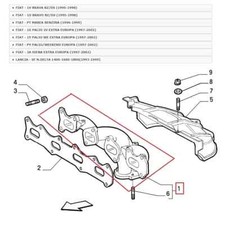 Collettore scarico fiat - ,