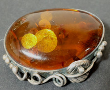 Vecchia Spilla D'Argento In