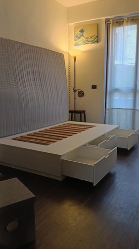 Letto contenitore ikea nordli - letto,