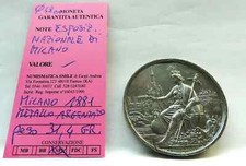 RARA MEDAGLIA METALLO MILANO 1881 EXPO' NAZIONALE ,PESO 31,4 GR. COND. QSPL