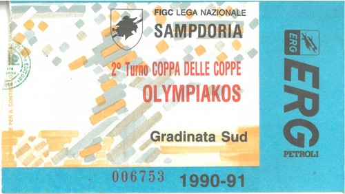 Biglietto sampdoria - sampdoria, vs