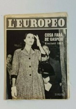 L'EUROPEO Anno IX N.25 Giugno 1953 Settimanale Politico Silvana Mangano Elezioni