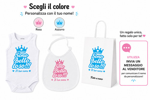 Body neonato personalizzato - body,