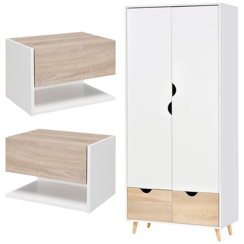 Homcom set armadio - set, 2