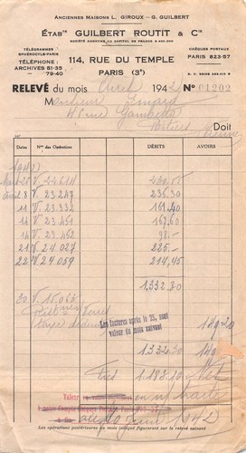 1942 etab guilbert routit - 1942,
