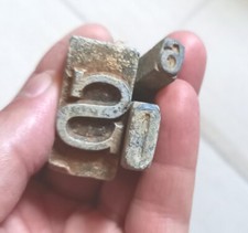 Caratteri tipografo piombo  WW1 kuk no elmetto