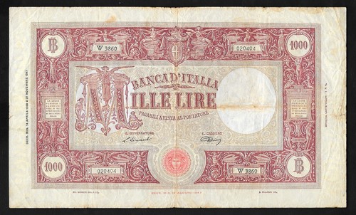Italia banconota 1000 - italia,