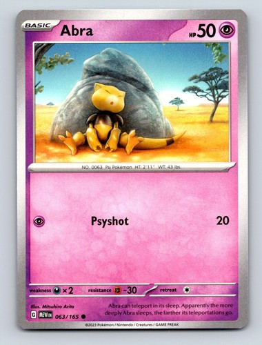 Abra psyshot attacco - abra, 50