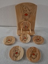 Sotto bicchieri in legno