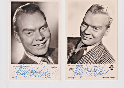 Hans richter autografo - x,