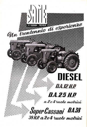 Pubblicita 1955 trattore same - 1955,