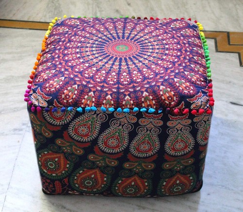 Copri pouf boho - pouf,