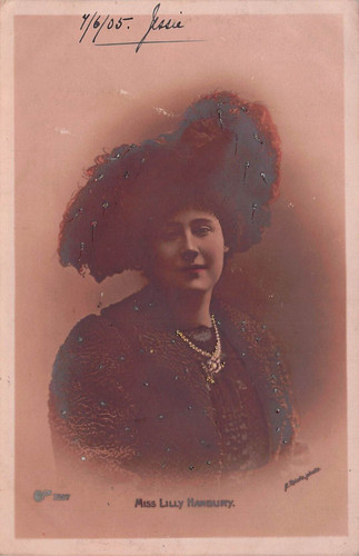 Postcard edwardian actress - actress,