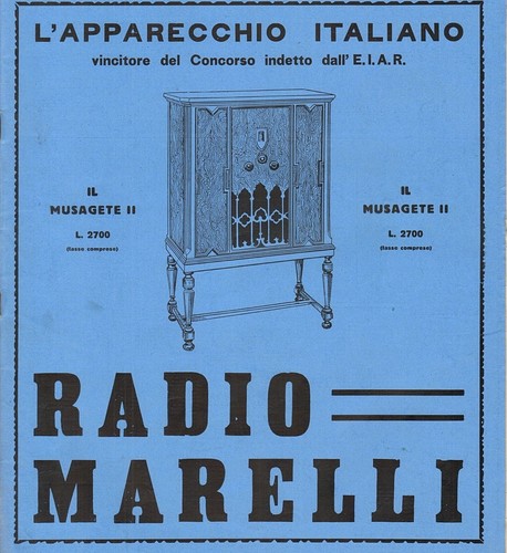Pubblicita 1931 radio marelli - pubblicita',