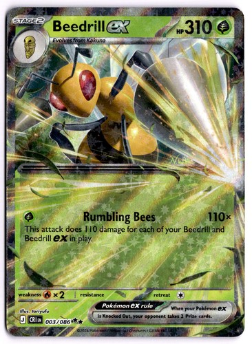 Beedrill holofoil cri - beedrill, [cri
