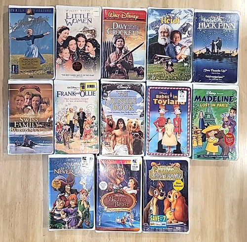 Lot sealed vhs tapes - lot, 13