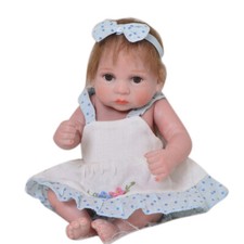 Mini Girl Doll Reborn Doll Toy Full Body À L'eau ROOT HAIR Cadeau Réaliste Doll
