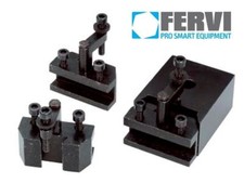 TORRETTA A CAMBIO RAPIDO FERVI T00A0 3 PORTAUTENSILI A SEDE PIANA x TORNIO 0716