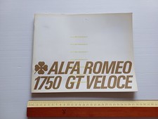 Alfa Romeo 1750 GT Veloce depliant originale italiano