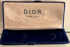 DIOR scatola orologio polso blu interno velluto seta RARA VINTAGE
