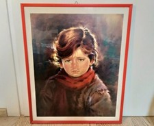 QUADRO BAMBINO CHE PIANGE-QUADRI MALEDETTI-BIG EYES ART-CRYING BOY-CARLO PARISI 