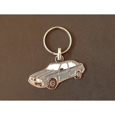 Portachiavi profilo Alfa Romeo 75, Milano Quadrifoglio V6 America QV (grigio)