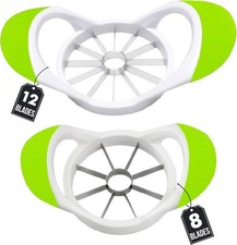 Affettatrice Mele Corer Cutter Pelapatate Divisore Lama Acciaio Inox Strumento Rimozione Frutta