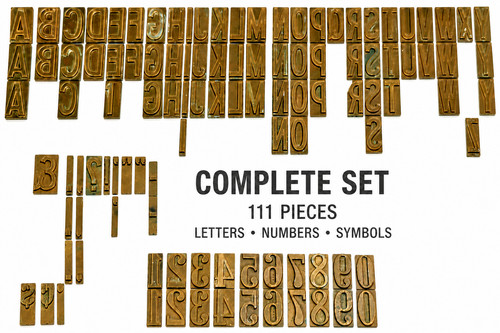 Set alfabeto industriale