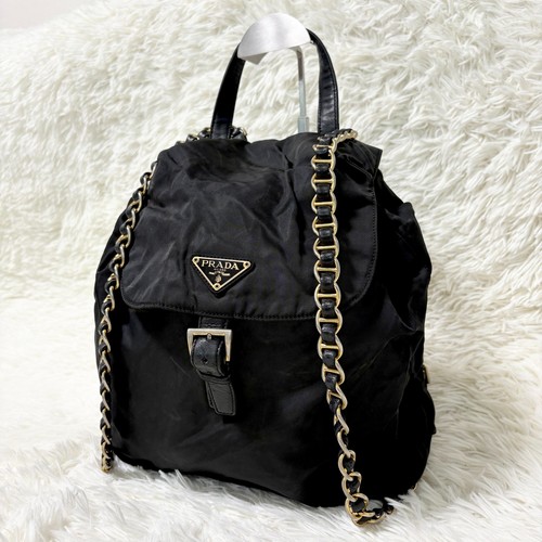 Zaino super prada catena - prada, oro