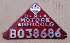Uma targa motore - targa, agricolo