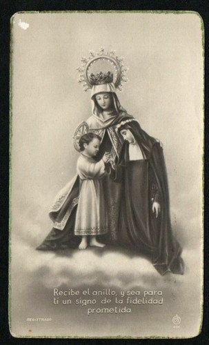 Santino antico madonna del - santino, of