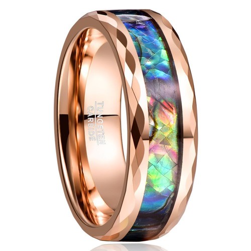 Anello uomo conchiglia abalone