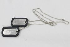 COLLANA CIONDOLO PIASTRINA MILITARE ALLUMINIO USA MARINES con guarnizioni C206