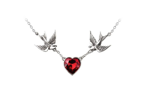 Collana cuore rondine - collana,