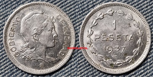 Guerra civil peseta año - peseta,