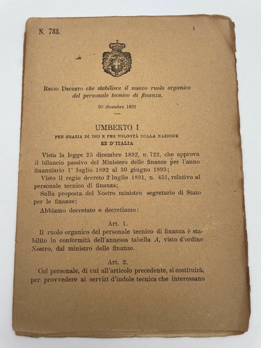 Regio decreto stabilisce - regio,