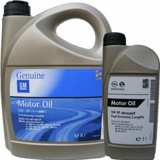 6 Litri Olio Motore Originale GM OPEL Dexos2 5w30 Acea C3 MOTORI BENZINA DIESEL