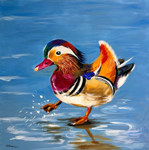 Quadro acrilico anatra