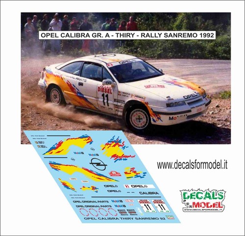 Decals opel calibra - 1:43,