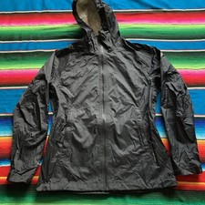 Mountain Hardwear Vapordry Womens Hooded Rain Jacket Size Medium Black