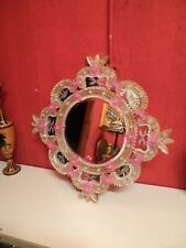 Specchiera stile murano di colore Rosa 