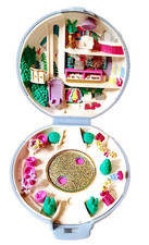 POLLY POCKET 1989 Bluebird China Skating Party playset ottimo vuoto