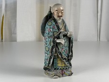 Statua in porcellana da collezione famiglia cinese 28,5 cm. Condizione vedi foto