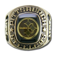 Anello NFL classico placcato oro Pittsburgh Steelers