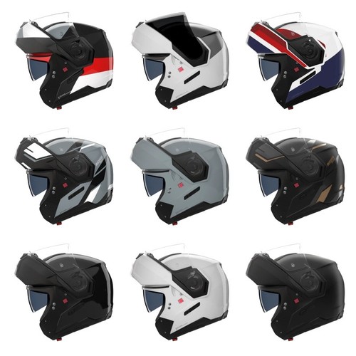 Casco moto anteriore modulare