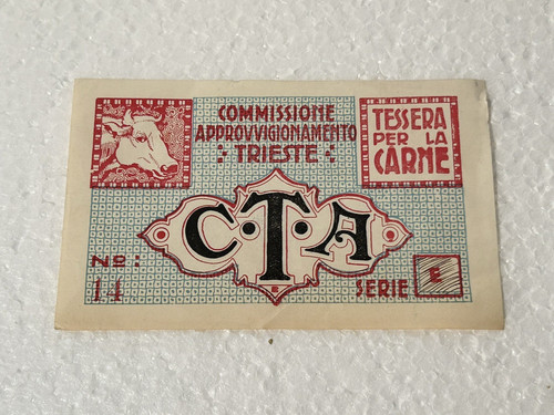 Tessera annonaria storica - tessera,