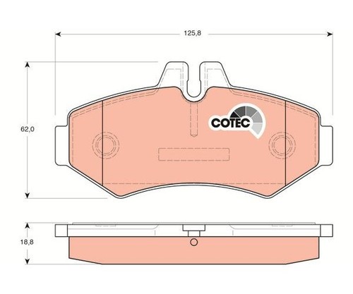 Brake pad set - ,,